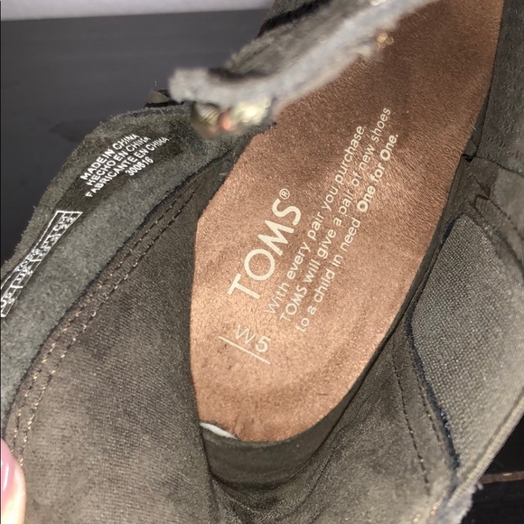 TOMS Open Toe Heeled Bootie - Picture 3 of 4